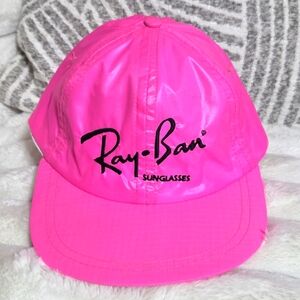 Rare Vintage Ray-Ban Sunglasses Neon Party Hat Pink‎ Satin